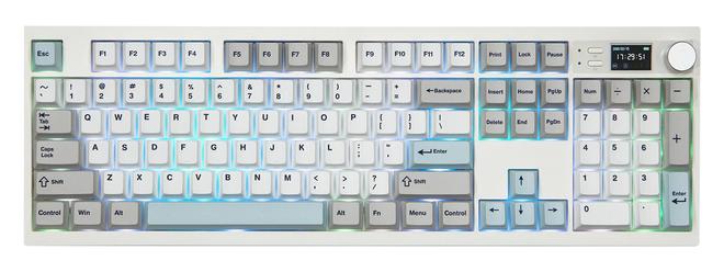 三模机械键盘上市：全配列+屏幕+旋钮开元棋牌EPOMAKER QK108