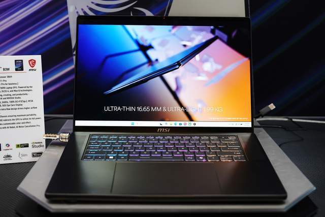 功耗释放 CES现场体验微星游戏产品线新品开元棋牌1665mm超薄设计 300W极限(图4)